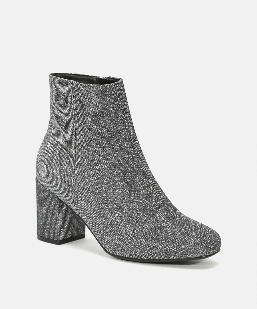 Botins lurex salto largo